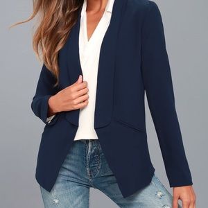 Lulu Navy Blue Lightweight Blazer